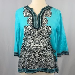 Oso Casuals, 3/4 sleeve top - Large